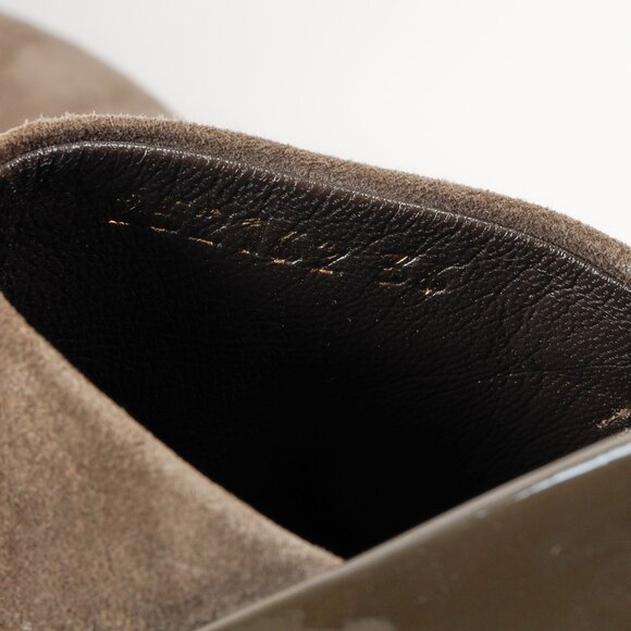 Gucci Green Patent Leather and Suede Booties - Picture 11 of 11